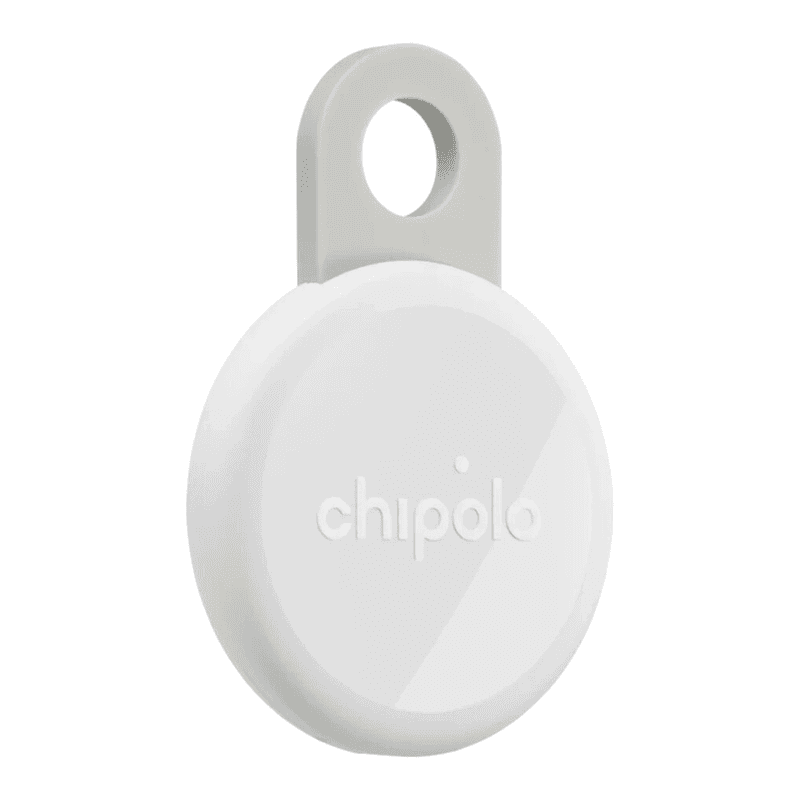 Chipolo LOOP wiederaufladbare Ortungs-Tag, kompatibel mit Apple Find My auf iPhone (Chalk)
