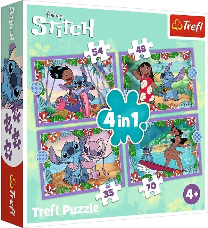 4 in 1 Puzzle - Lilo & Stitch