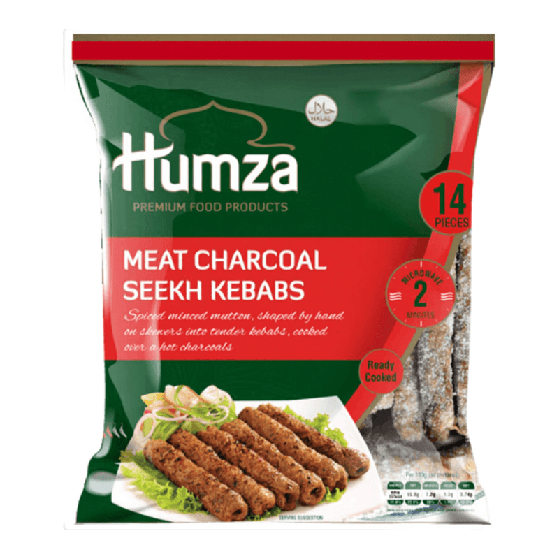 Humza Lahori Fleisch-Holzkohle-Seekh-Kebabs (halal) 900 g