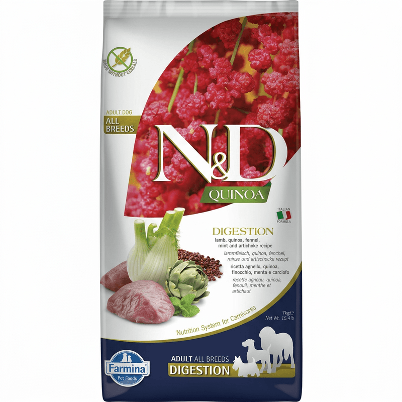 Farmina N&D Quinoa Serie Digestive Care Adult Mittelgroßer bis großer Hunde-Nassfutter (Lamm) 7 kg