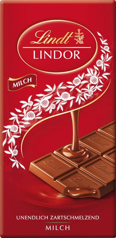 Lindt LINDOR Tafel Milch, 100g