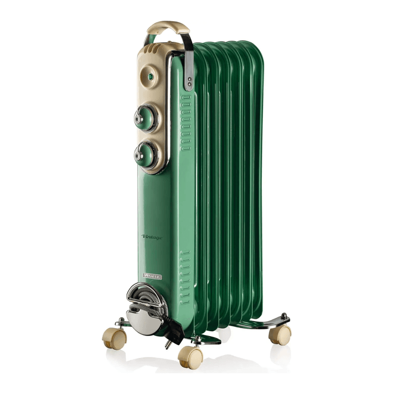 Ariete Vintage Ölradiator – 1500 W – 7 Rippen – 3 Stufen – Grün