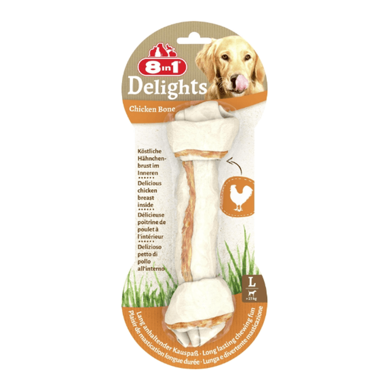 8in1 Delights 1 Kauknochen Huhn Größe L 1 Stk