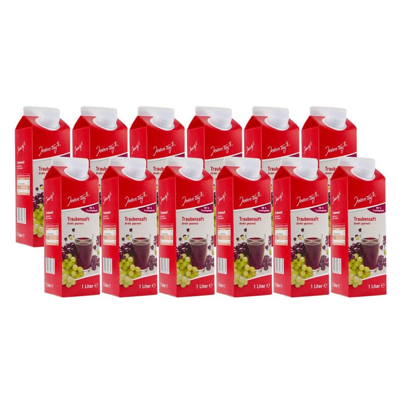 Jeden Tag Traubensaft 12x1L