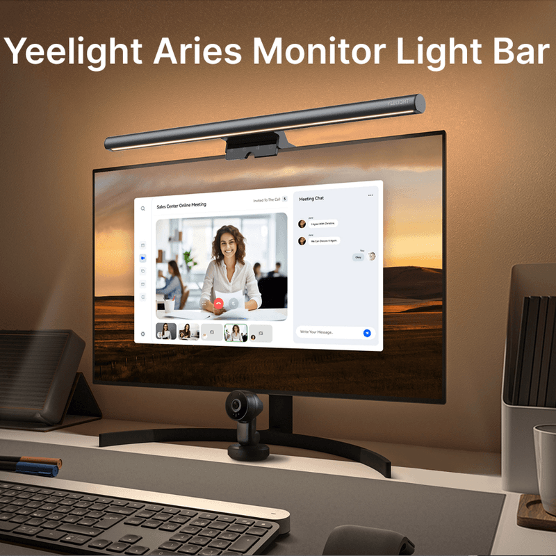 Yeelight Aries Monitor Light Bar – LED Monitorleuchte mit Dimmbarer, Augenschonender Beleuchtung für Gaming, Büro & Lernen