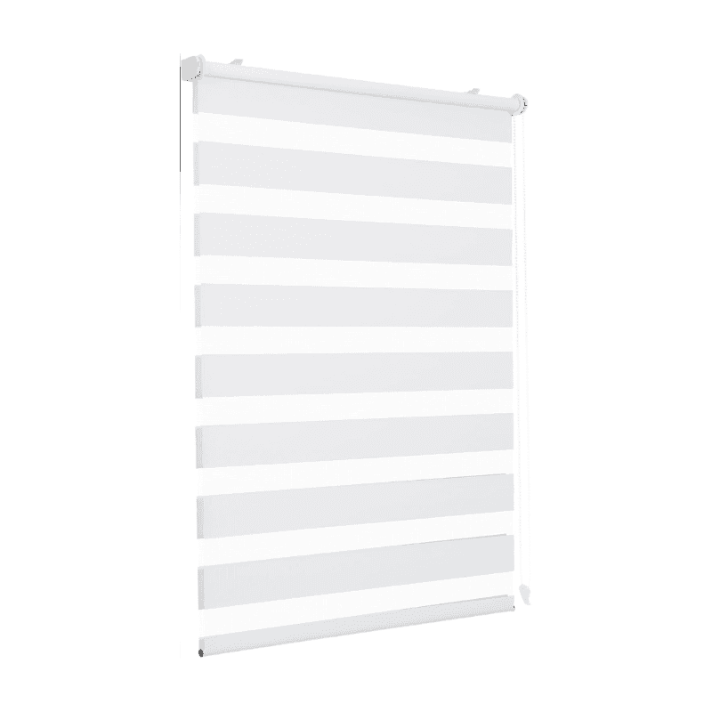 Seykey Doppel-Rollo, Klemmfix, ohne Bohren für Fenster, 55 cm breites Doppel-Rollo, Duo-Rollo Sonnenschutz, 55x100cm, Weiß