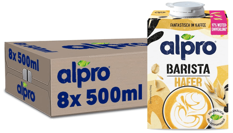 Alpro Barista Haferdrink 8er-Pack (8 x 500 ml)