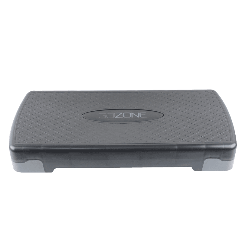 GoZone Aerobic-Step, Größe: 68 x 28 cm, Höhe: 10/15 cm, Plattformhöhe 4"-6", stoßabsorbierend, antihaftbeschichtet, rutschfest