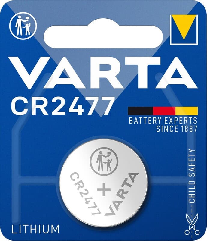 VARTA ELECTRONICS CR2477 Lithium 3,0V 650mAh