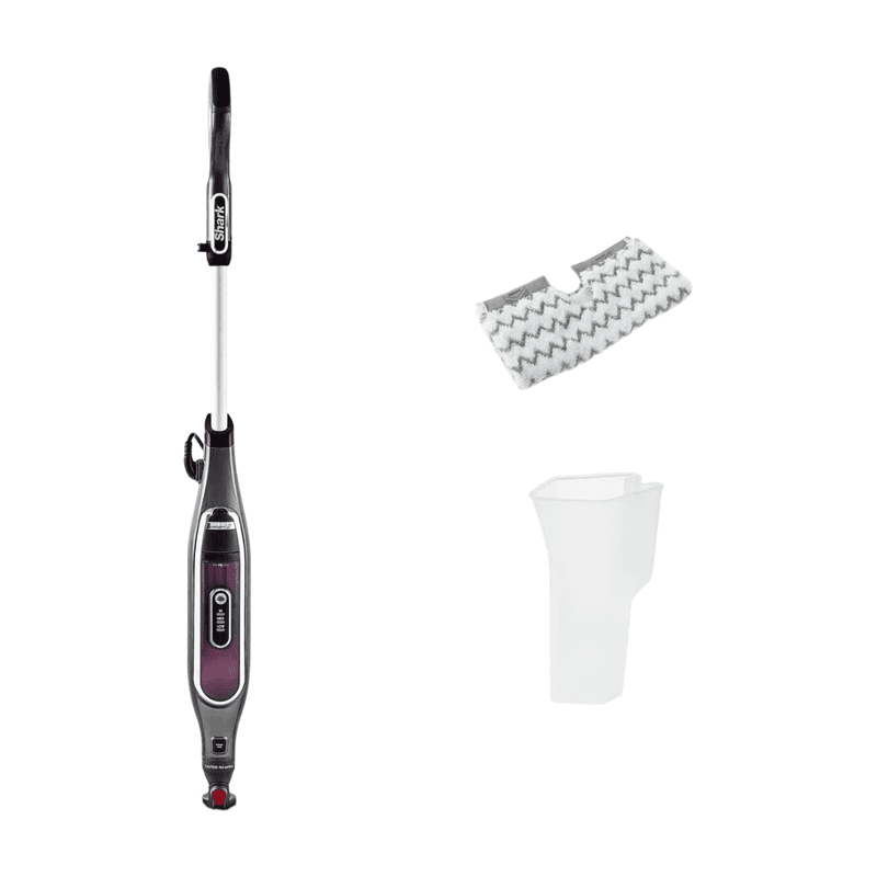 Shark Automatischer Klik n Flip Dampfwischer für Hartböden mit intelligenter Dampfsteuerung, Dampfstrahl, 2 waschbare Wischpads, 350 ml, 6 m Kabel,