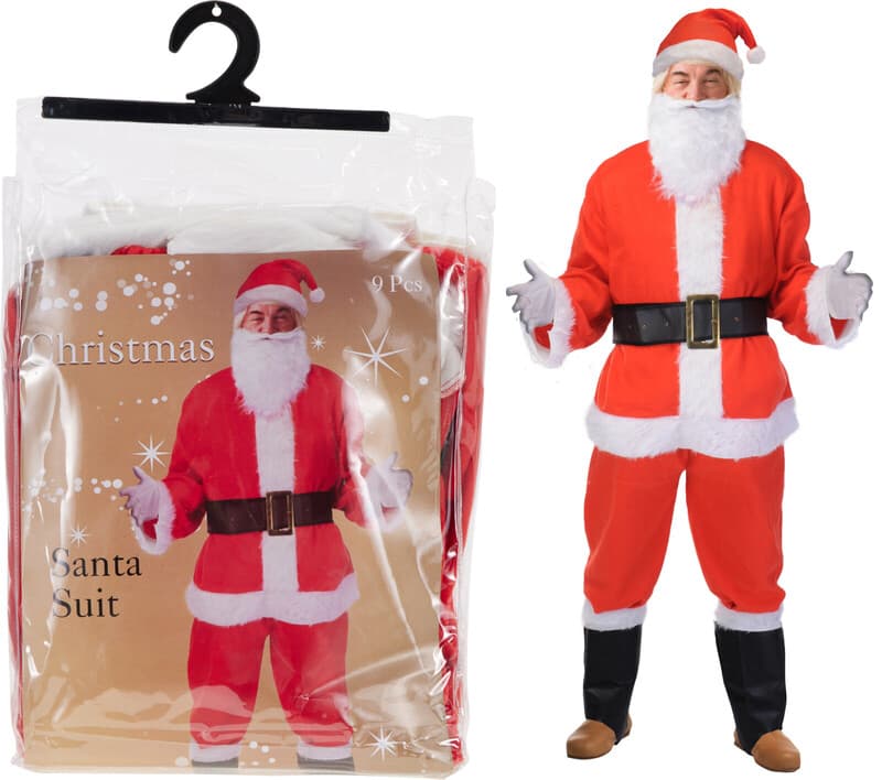 Weihnachtsgeschenk Deluxe Weihnachtsmann-Set 9 Teile