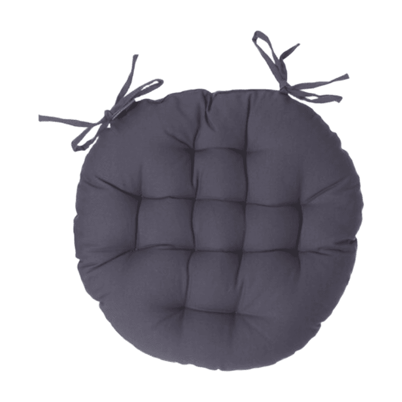 Runde Sitzkissen Ø 38 cm dunkelgrau