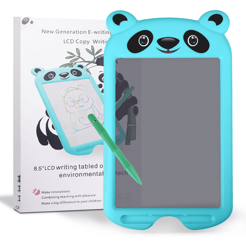 CHEERFUN 10 Zoll Kopiertablett Blau-Panda: Lernspaß für Kinder von 3 bis 8 Jahren. Sicher, löschbar. Perfekt als Geburtstags- oder