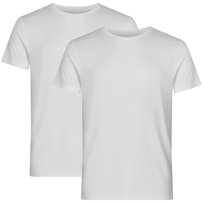 Resteröds T-Shirt 2er-Pack Bambus Weiß