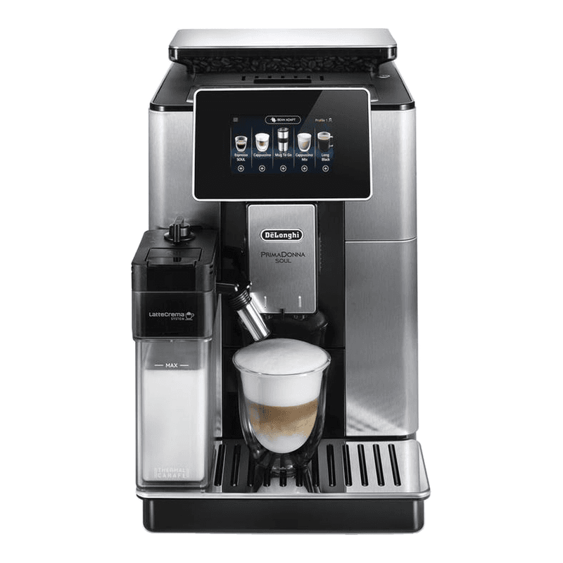 DE‘LONGHI PrimaDonna Soul ECAM610.75.MB Kaffeevollautomat Edelstahl