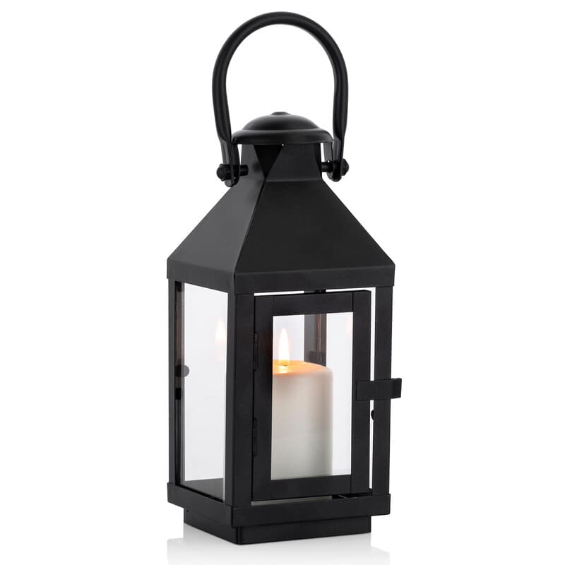 Gartenlaterne für Stumpenkerzen hohe Vintage-Stil Metallkerzenhalter Halloween hängende dekorative Laterne für Hochzeit Weihnachten Partys Innen