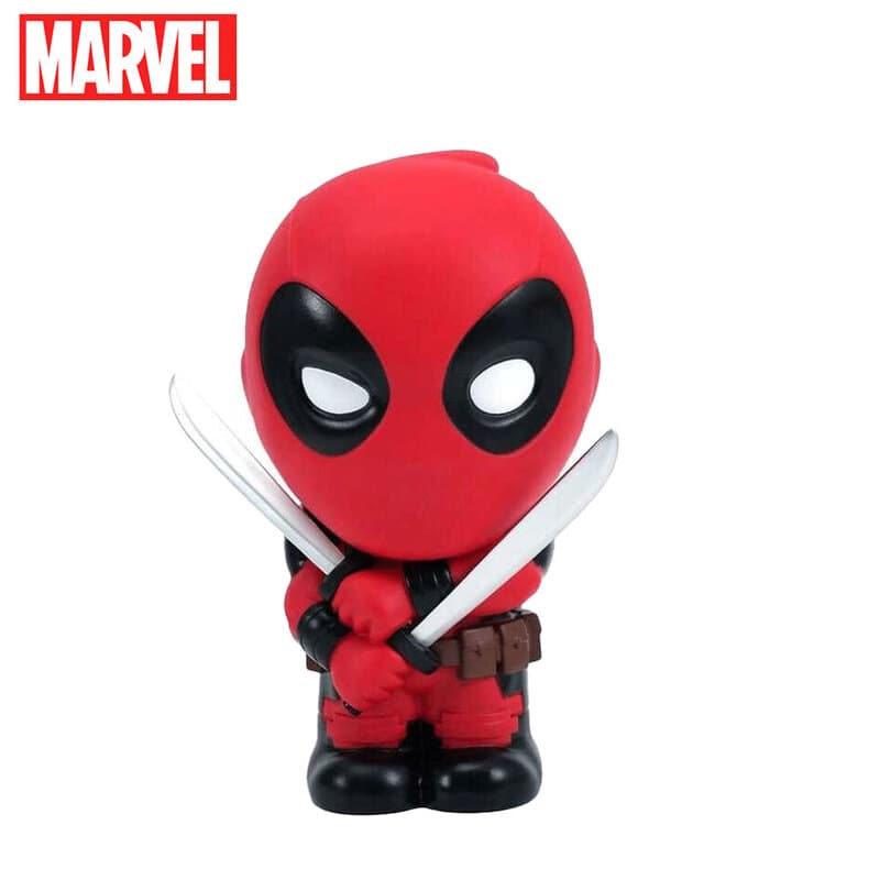 1 Stück Marvel Deadpool Spardose Offiziell lizenziert Niedliche Chibi 3D PVC Stereofigur Münzbox Geldbox Wasserdicht Bruchsicher Sammlerstück