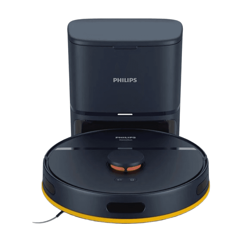 Philips HomeRun 2000 Serie Aqua Nass- & Trockensaugroboter XU2100/10 Mitternachtsblau mit Saugstation