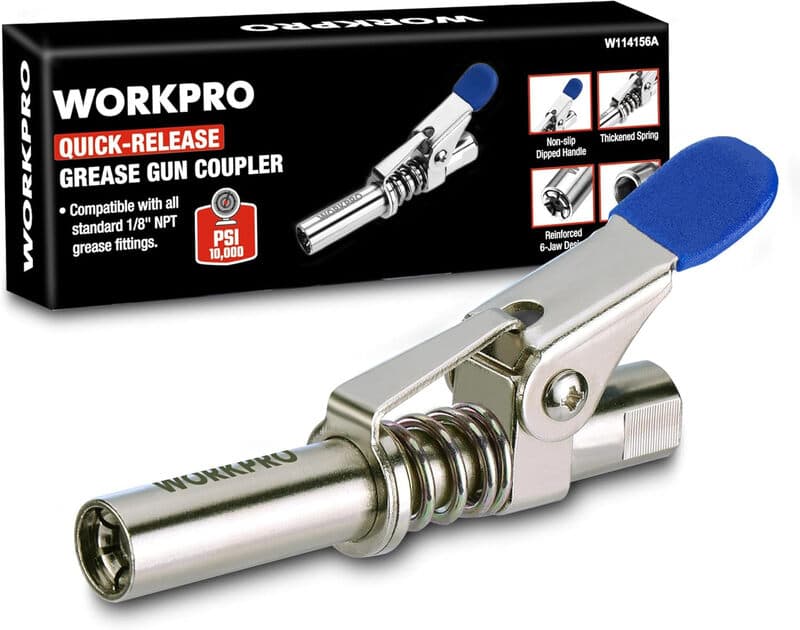 WORKPRO Hochdruck-Schmargunne mit Kunststoffgriff und Öl-Injektionsdüse, 1 Stück