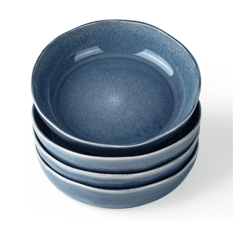 Richmount 4-teiliges Geschirrset mit Tellern und Schalen - See-Blau