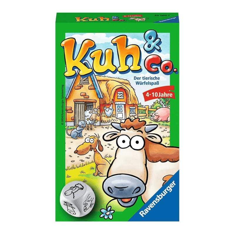 Ravensburger 23160 - Kuh & Co., Mitbringspiel für 2-6 Spieler, Kinderspiel ab 4 Jahren