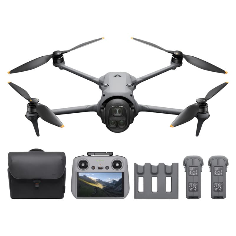 DJI Mavic 4 Pro Fly More Combo mit DJI RC 2, Flaggschiff-Drohne mit Tri-Kamera, 100MP 4/3 CMOS Hasselblad-Kamera, 30 km Videoübertragung, 51 Min.