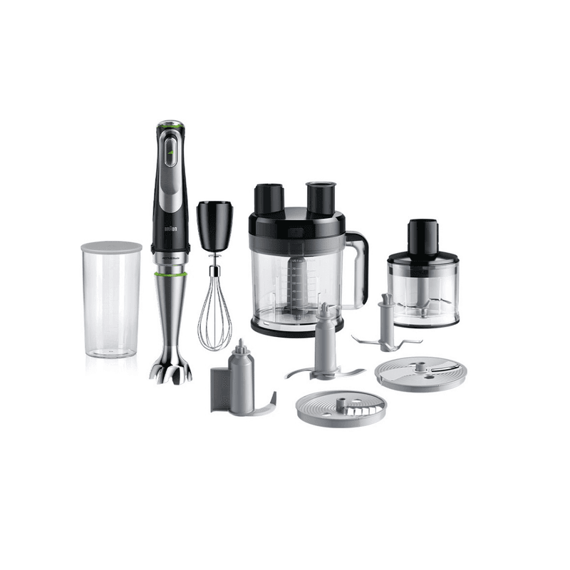 BRAUN MultiQuick 9 MQ 9195XLI 2 l Stabmixer 1200 W Schwarz, Edelstahl