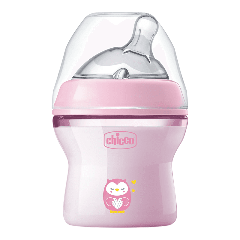 Chicco NaturalFeeling Babyfläschchen 150 ml normaler Fluss pink