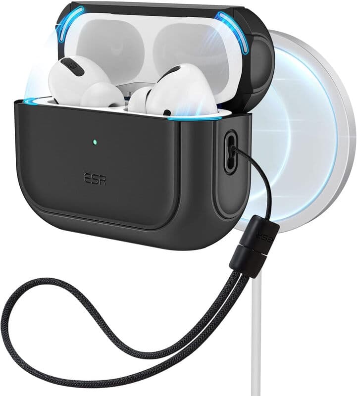 ESR Orbit Halolock mit MagSafe für Apple AirPods Pro 1 / 2 - Schwarz