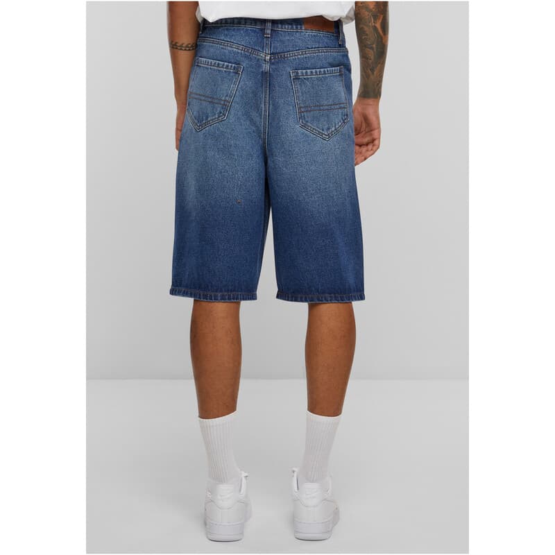 Urban Classics Denim-Shorts, 90er Jahre, schwere Denim, mittelblau, gewaschen, neu, 31