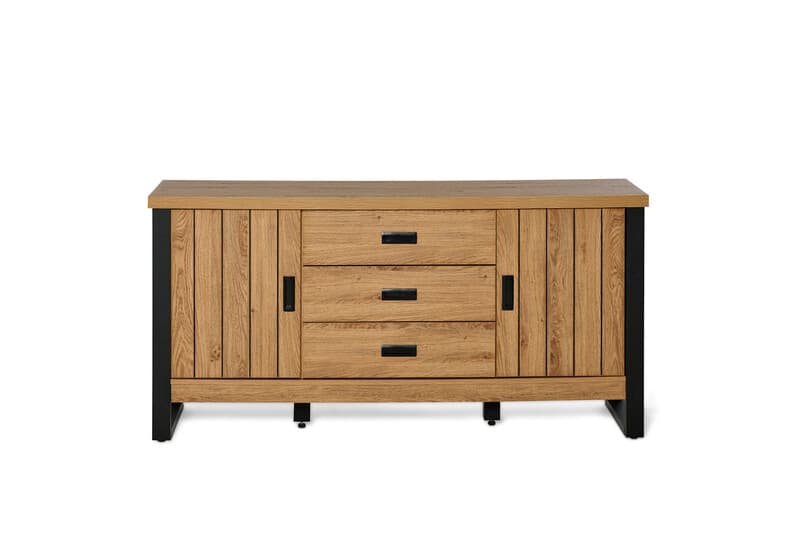 jahnke Sideboard RIVA SB 150 Montana Eiche/Schwarz