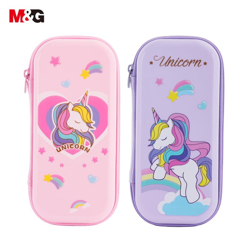 M&G Einhorn Federmäppchen, Niedliches Design, Große Kapazität Stifteetui, Tragbare Stiftetasche, Schul Organizer für Mädchen, Büro und Schule,