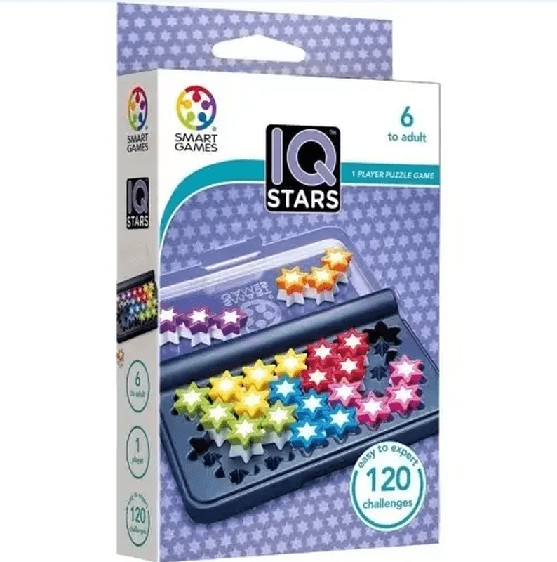 Smart Games - IQ Stars, Puzzlespiel mit 120 Herausforderungen, ab 8 Jahren