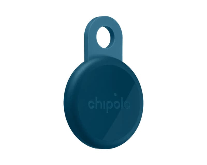Chipolo LOOP wiederaufladbare Ortungs-Tag, kompatibel mit Apple Find My auf iPhone oder Find Hub (Marineblau)