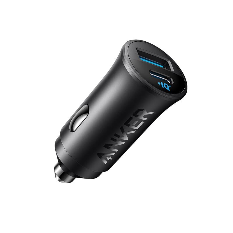 Anker USB-C kfz-ladegerät (30 W, 2 anschlüsse) mit PowerIQ 3.0, kfz-stromversorgung für iPhone, für die iPhone 17/16/15/14/13/12 serie, Samsung