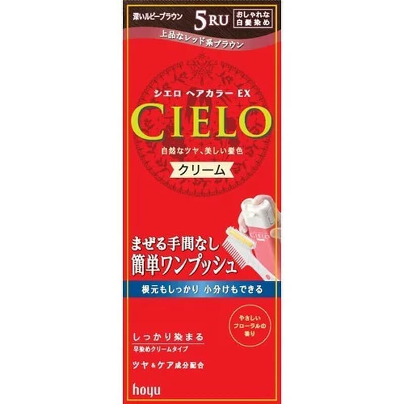 Hoyu Cielo Hair Color EX Cream 5RU (Dunkel Lila-Braun)