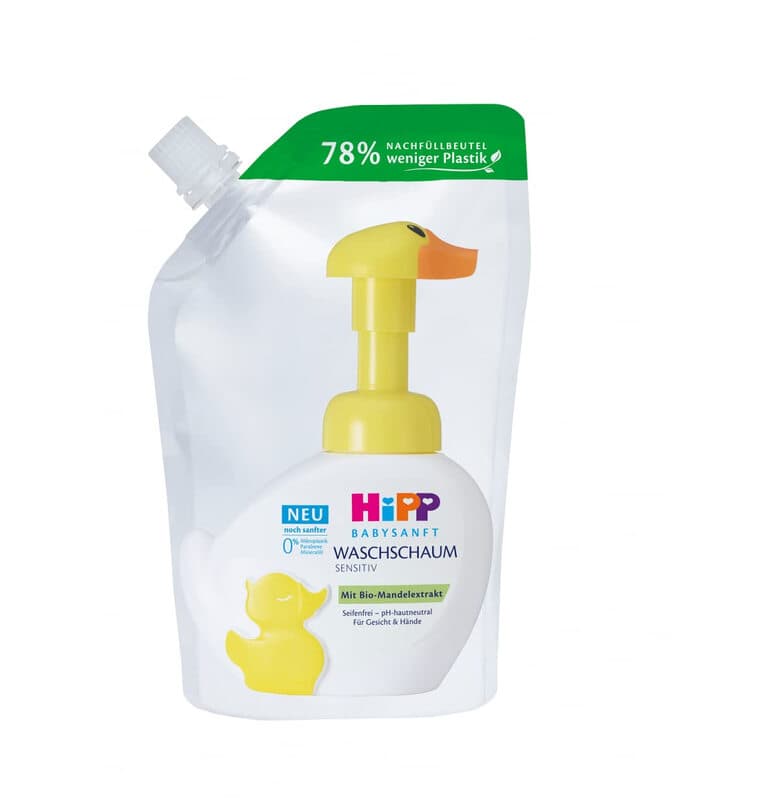 Hipp Baby Sanfte Gesichts- und Handwasch-Nachfüllung 250 ml