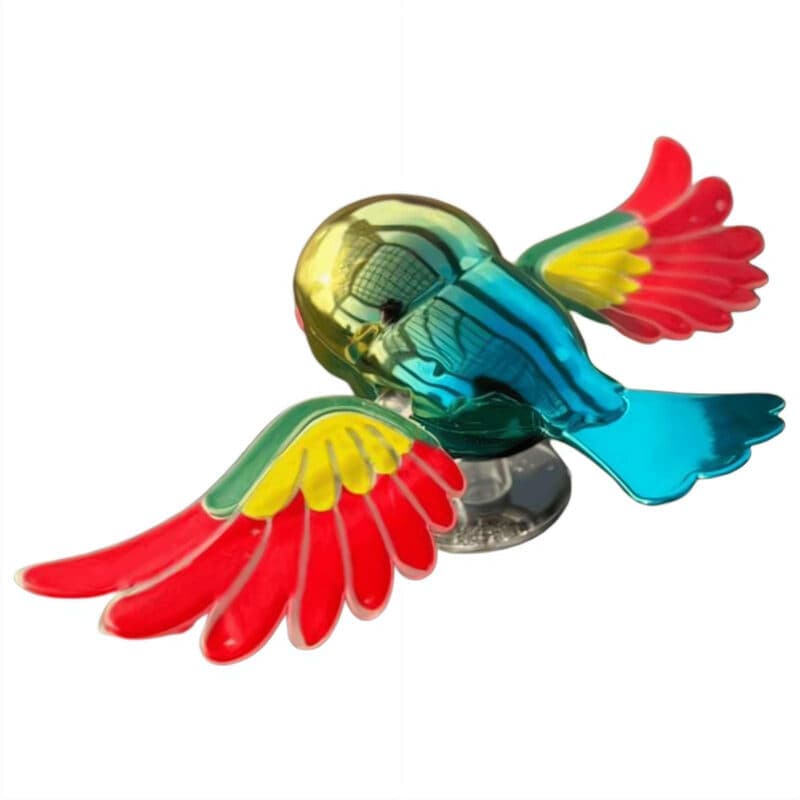 Fliegende Vögel Motorrad-Simulation – Windbetriebene Auto-Verzierung mit realistisch flatternden Flügeln, aerodynamisches Design für