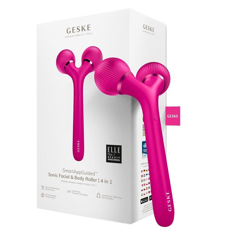 GESKE Sonic Gesichts- und Körperroller 4 in 1 Magenta