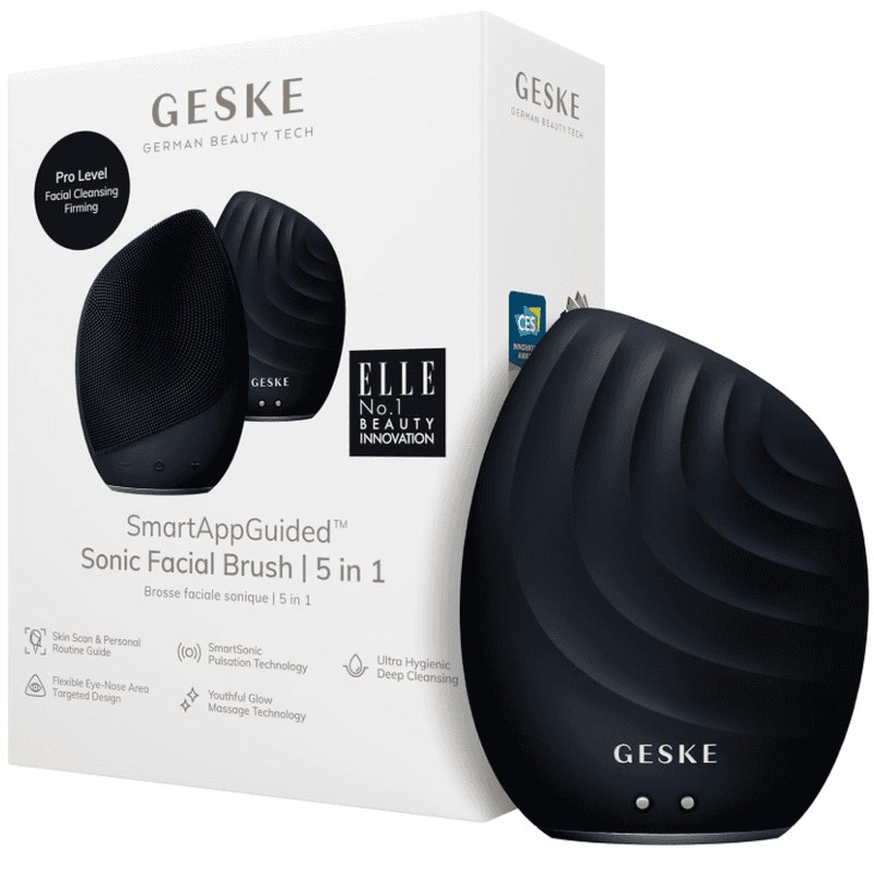 GESKE Sonic Gesichtsbürste 5-in-1 Schwarz Sonic Gesichtsreiniger