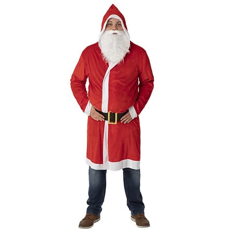 Atmosphera Weihnachtsmannkostüm für Herren Traditionell 3-teilig Samt