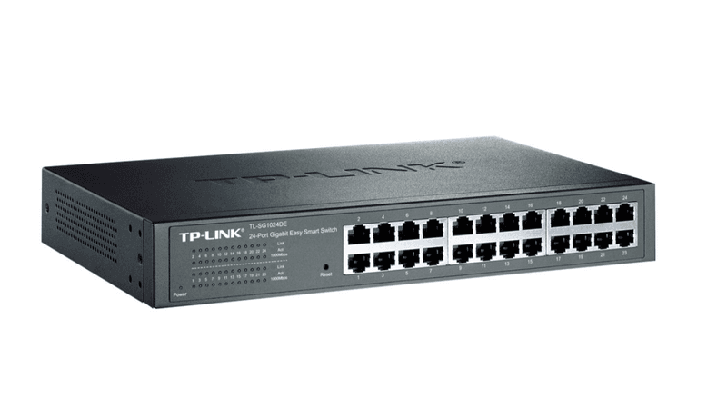 TP-Link TL-SG1024DE Netzwerk-Switch, Managed L2, Gigabit Ethernet (10/100/1000), schwarz