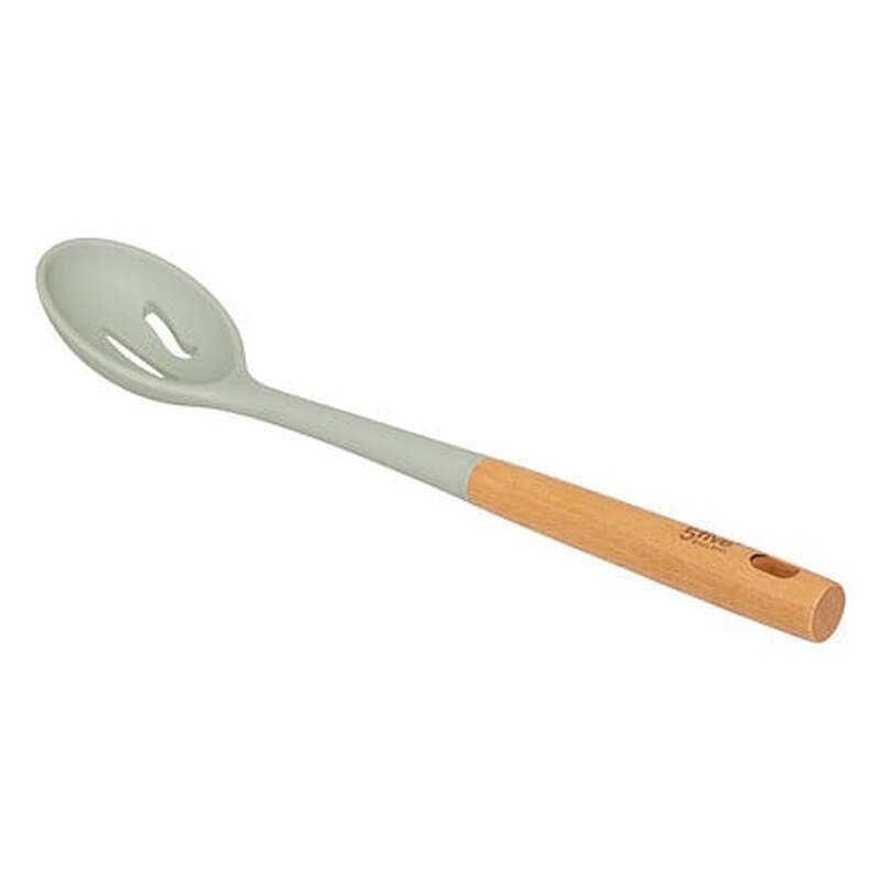 Schaumlöffel Horizon Höhe 34 cm Holz und Silikon grün