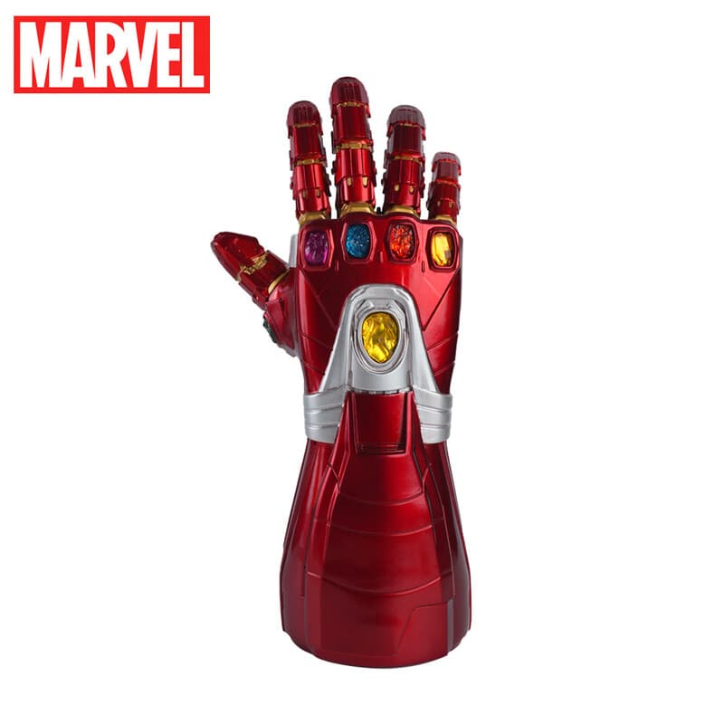1 Stück Marvel Iron Man Infinity Gauntlet Spardose Offiziell lizenzierte Münzbox Figur Sparbüchse Niedliche Cartoon 3D PVC Stereo Sammelobjekt