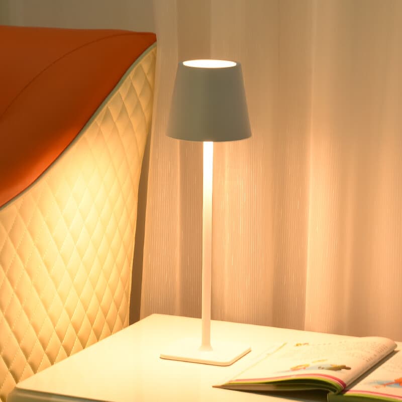 Arlgsite LED-Tischlampe, kabellose, wiederaufladbare Tischlampe mit Touch-Steuerung, auch für den Außenbereich geeignet, Dimmer, 3000–6000 K,