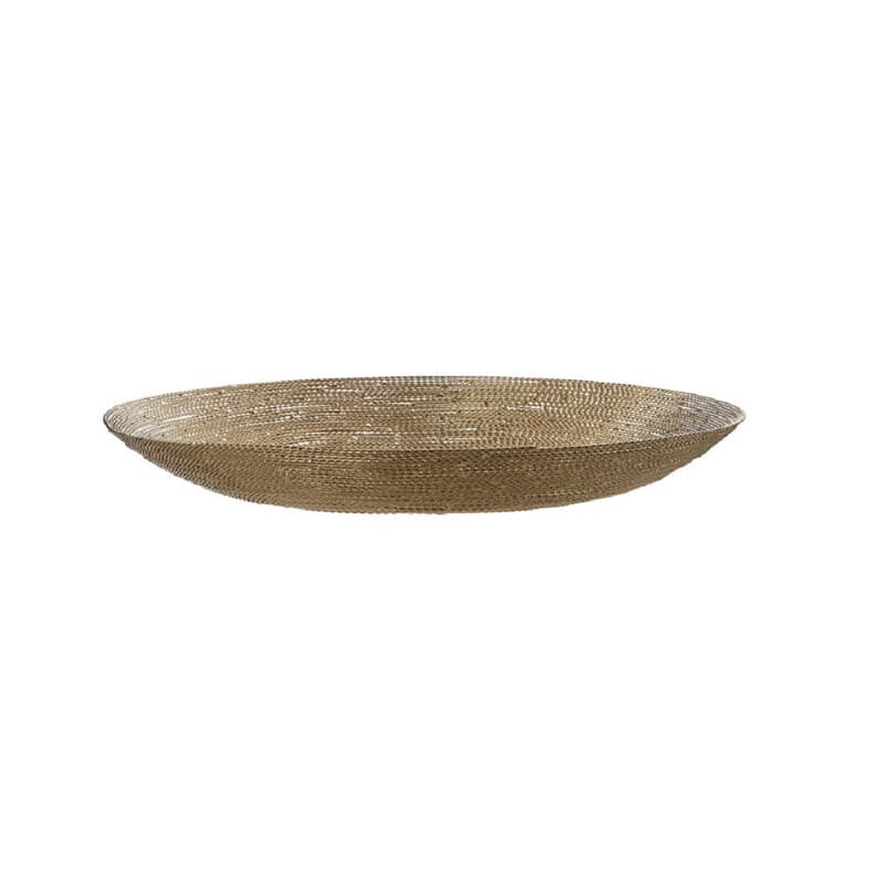 Premier Housewares Dekorative Nickel-Drahtscheibe mit verdrehten Drähten, offenes Design, handgefertigt, strukturiertes Metall-Akzent