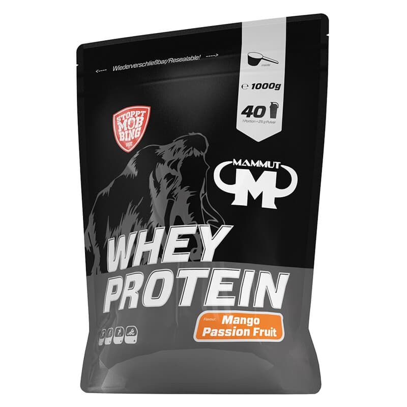 Mammut Nutrition Whey Protein Pulver, Mango Passion Fruit, 1 kg