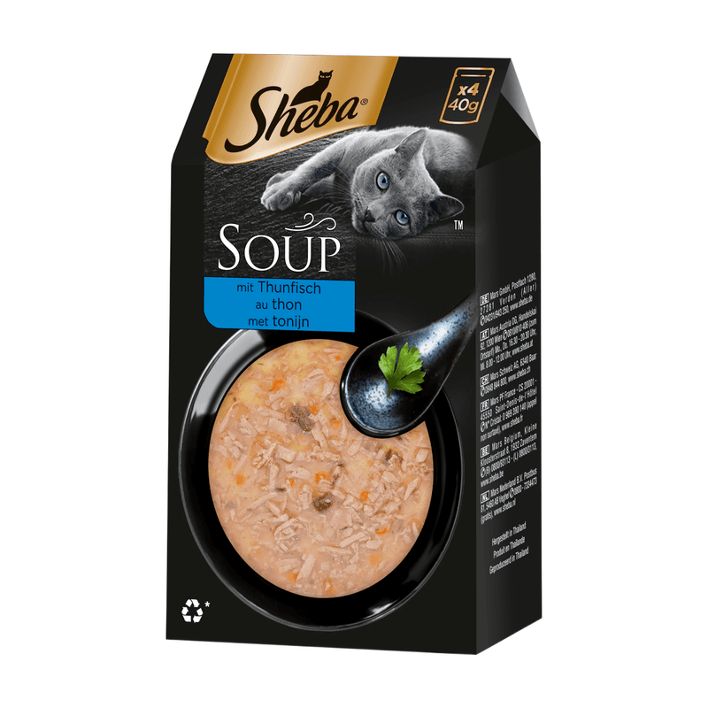 Sheba klassische Suppe mit Thunfisch, 4 x 40 g