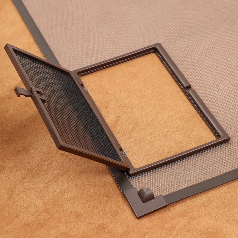 Praktischer DIY Fenstergitter Außenöffnung Unsichtbares Insektenschutzgitter Abnehmbar Anti-Mücken Kleine Fenster grau