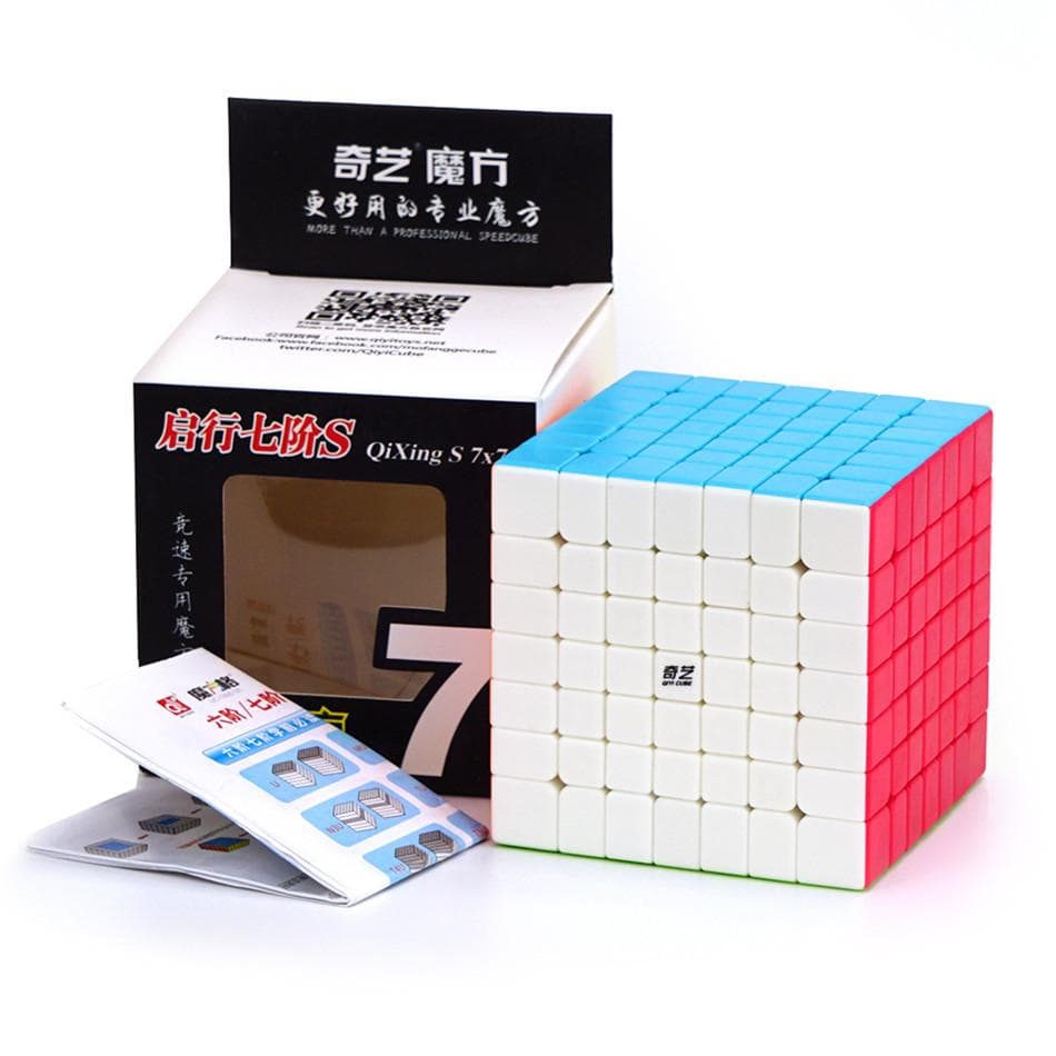 Qiyi 7x7 Zauberwürfel QiXing S 7x7x7 Puzzles Zauberwürfel Professioneller pädagogischer Geschwindigkeitswürfel für Kinder